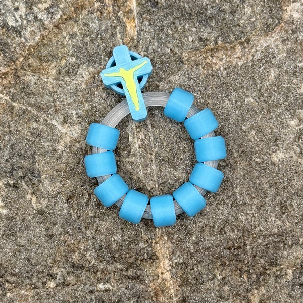 Blue Glow on Translucent Ring