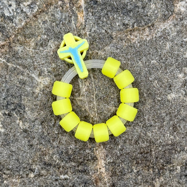 Yellow Glow on Translucent Ring