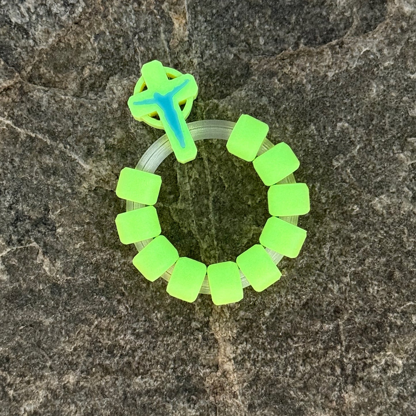 Yellow Glow on Translucent Ring