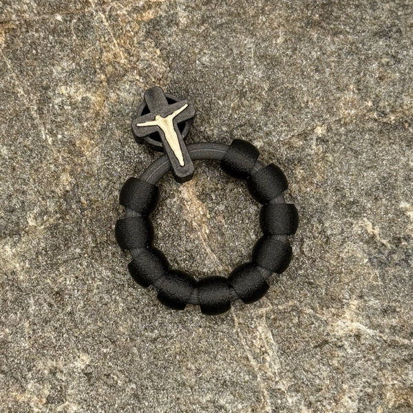 Iron Grey with Jesus in Iridium Gold