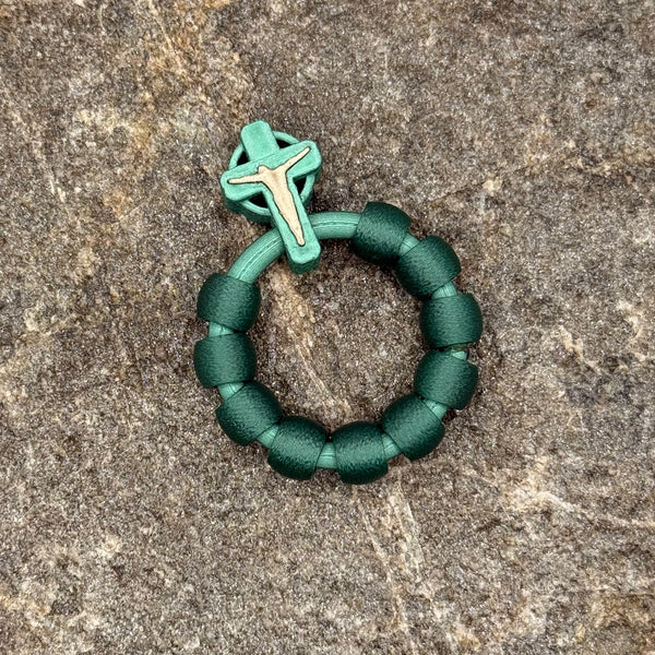 Oxide Green with Jesus in Iridium Gold
